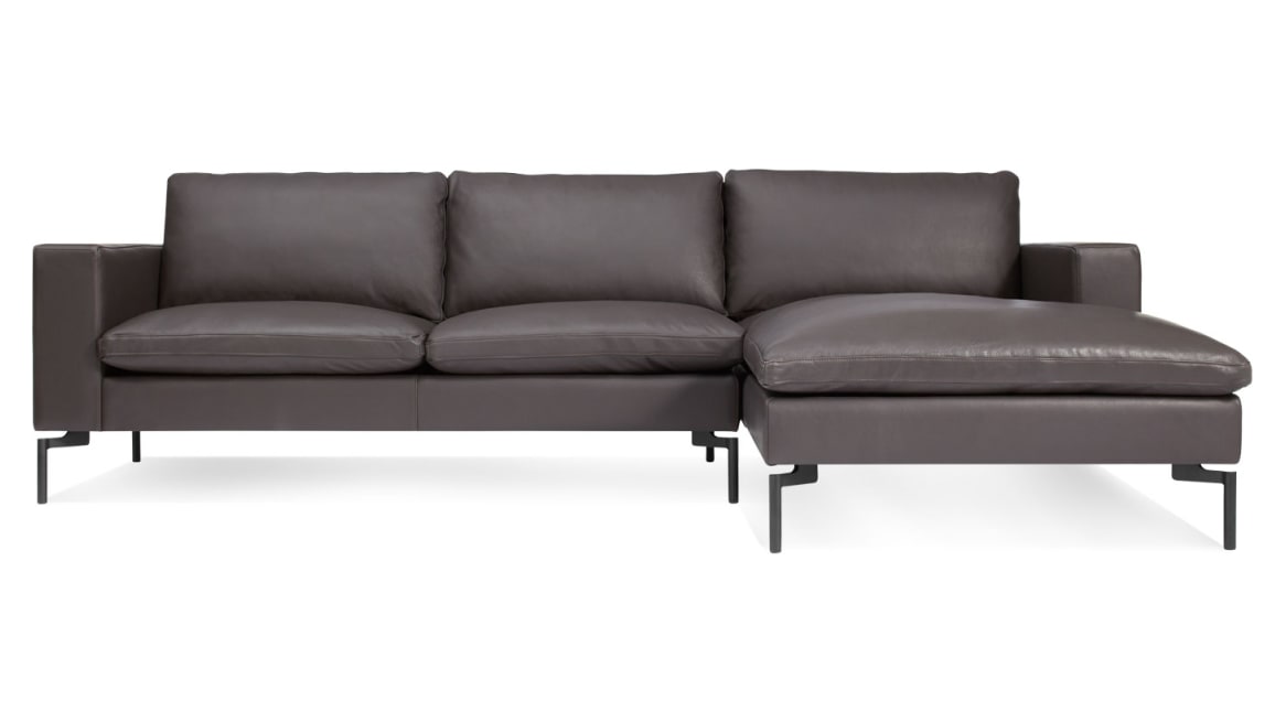 New Standard Leather Sofa w/ Chaise