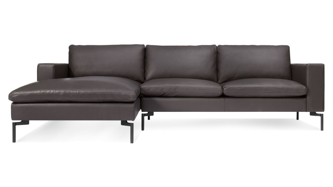 New Standard Leather Sofa w/ Chaise