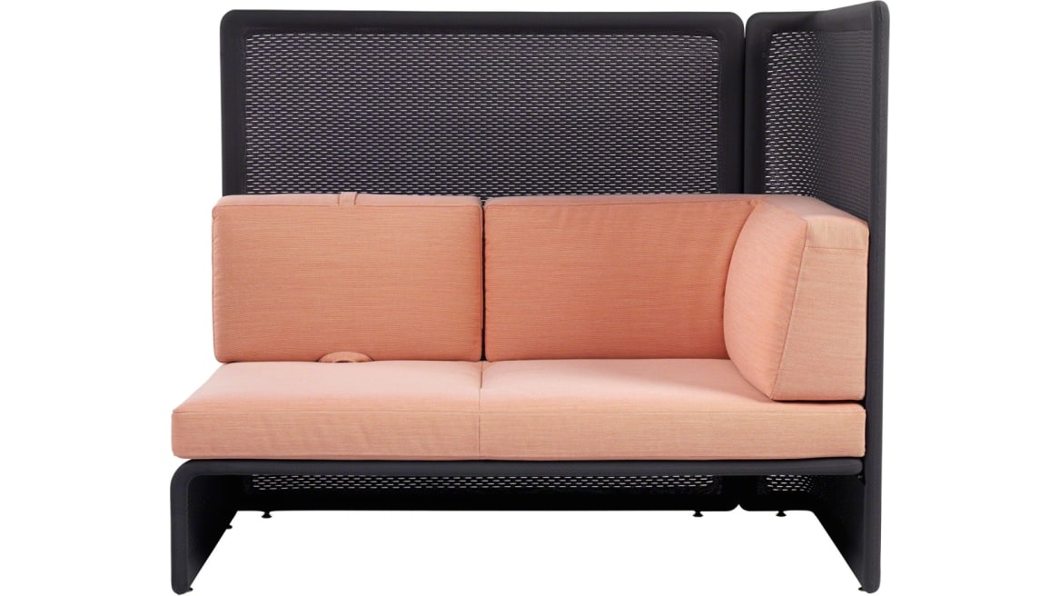 Lagunitas 2-Seat Lounge with High-Back Screen and One Side Screen, Knit