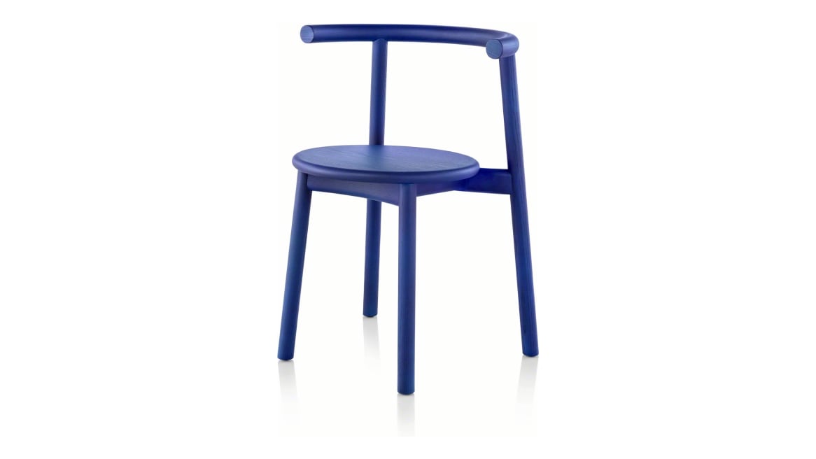 Solo Chair, Neon Blue Ash