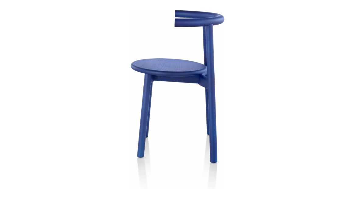 Solo Chair, Neon Blue Ash