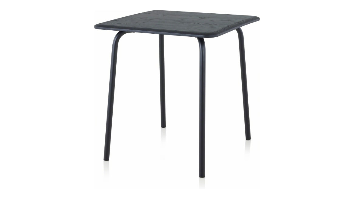 Forcina Table 700x700, Black Ash