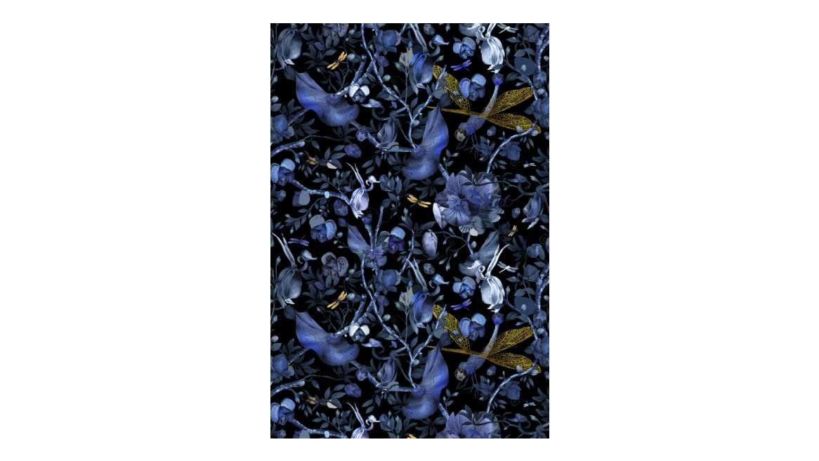 Biophillia Blue Black