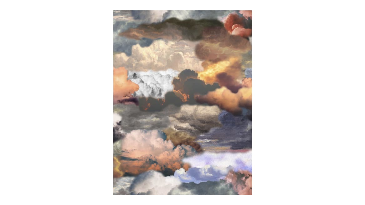 Walking on Clouds Dusk - Portrait