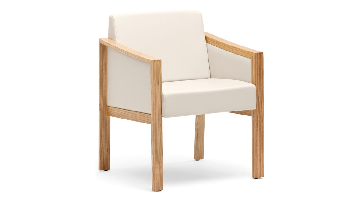 Tava Single Seat Chair, closed arm