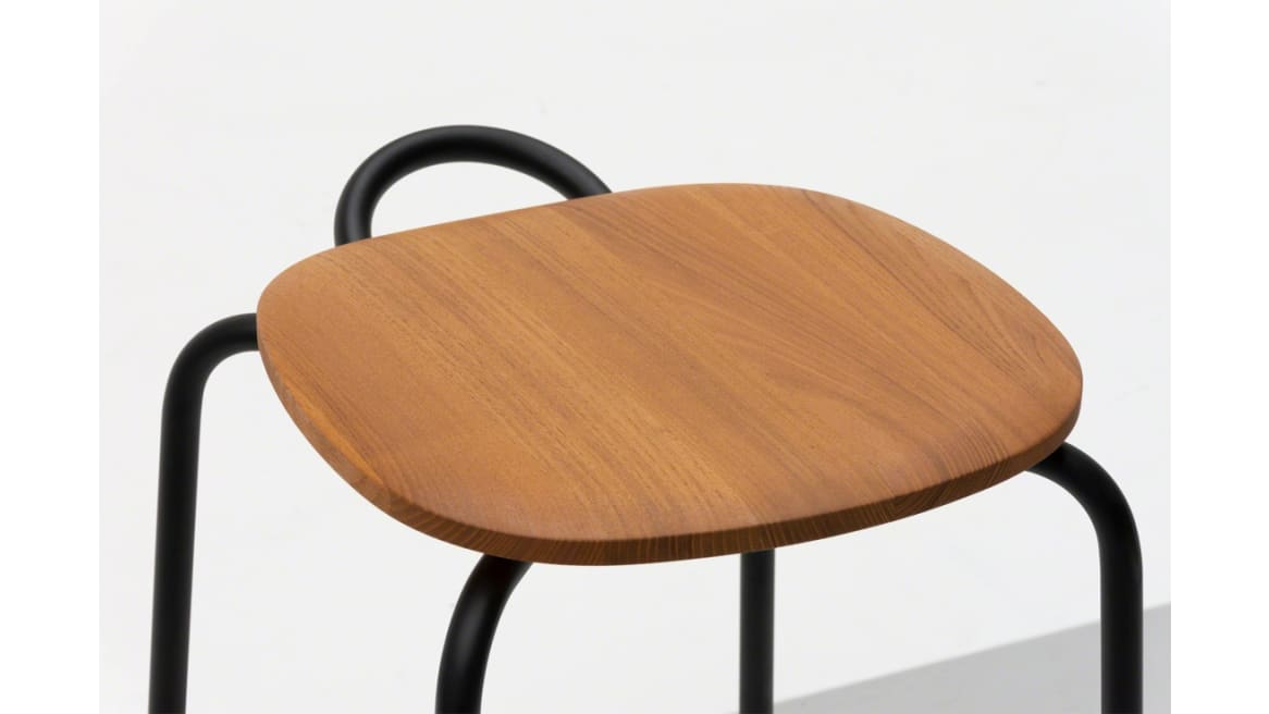 Forcina Low Stool, Robinia Oiled