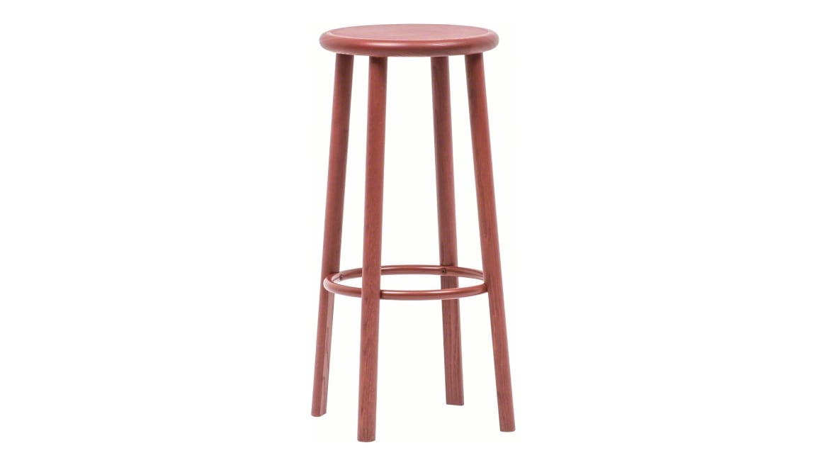 Solo Counter Stool, Dark Red Ash