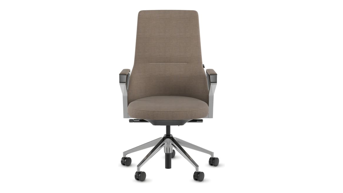 Massaud Mid-Back Conference Chair, 5-Star Base, Loop Arm
