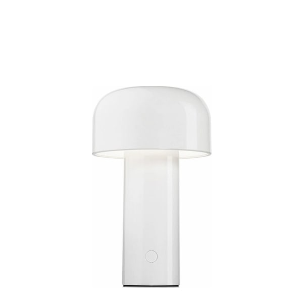 Lampe à poser, Bon jour, Chrome, transparent, abat jour transparent, LED,  dim, 2700k, 811 lm, Ø31,6cm, H41cm - Flos - Luminaires Nedgis