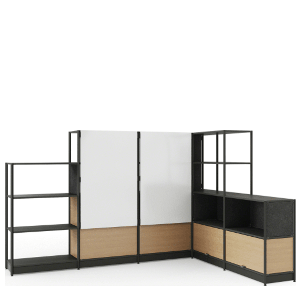Armoire basse steelcase d'occasion Bureau / Atelier / Cave