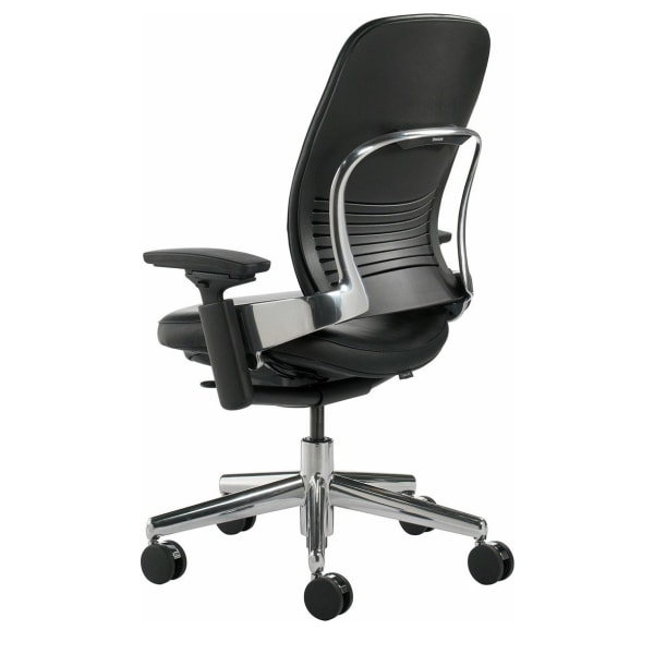 Steelcase Gesture Office Chair - Era Cobalt Fabric, High Seat Height, Shell  Back, Light on Light Frame, and Hard Floor Casters