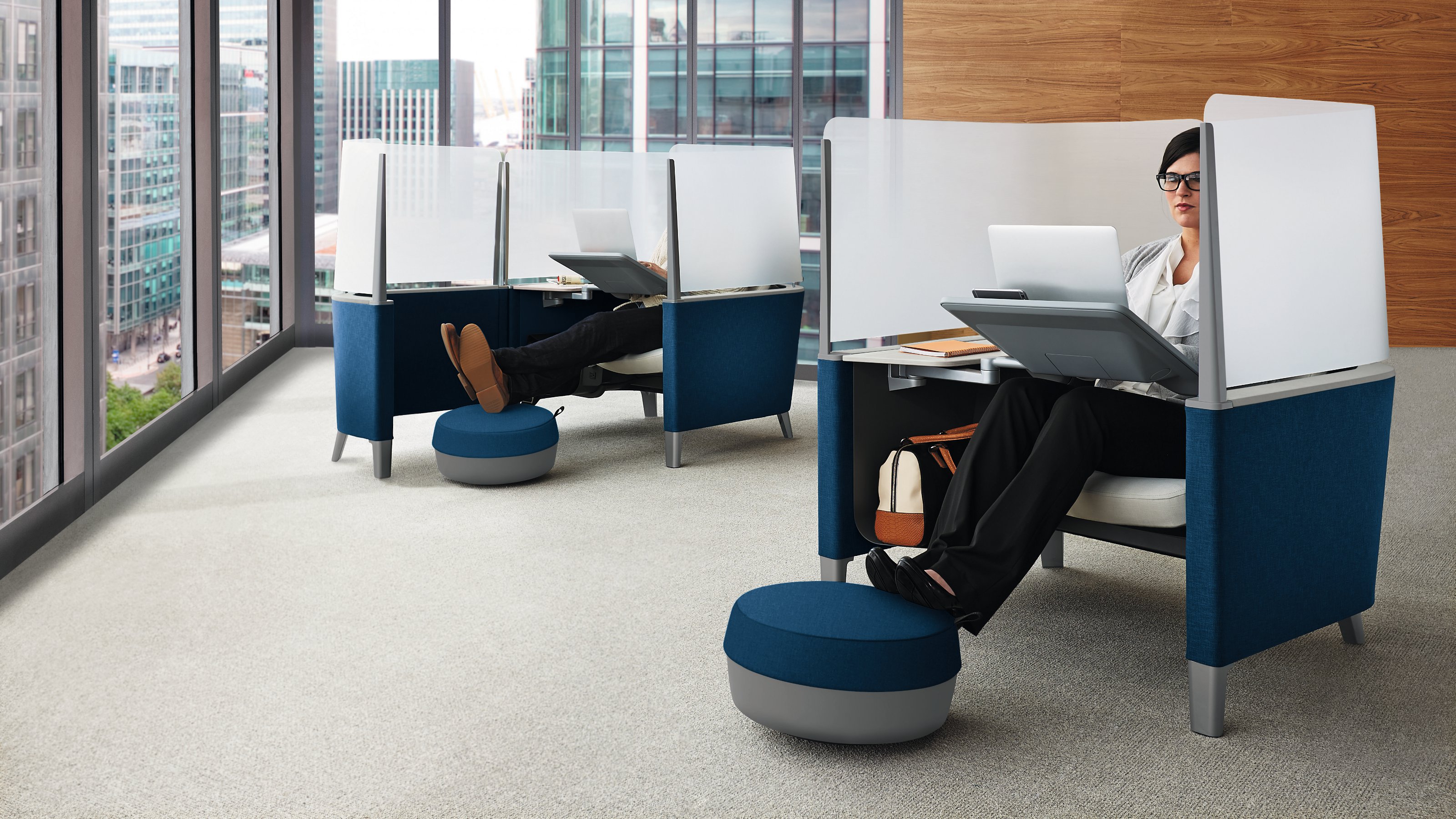 Brody Modular Lounge Furniture & Work Pods - Steelcase