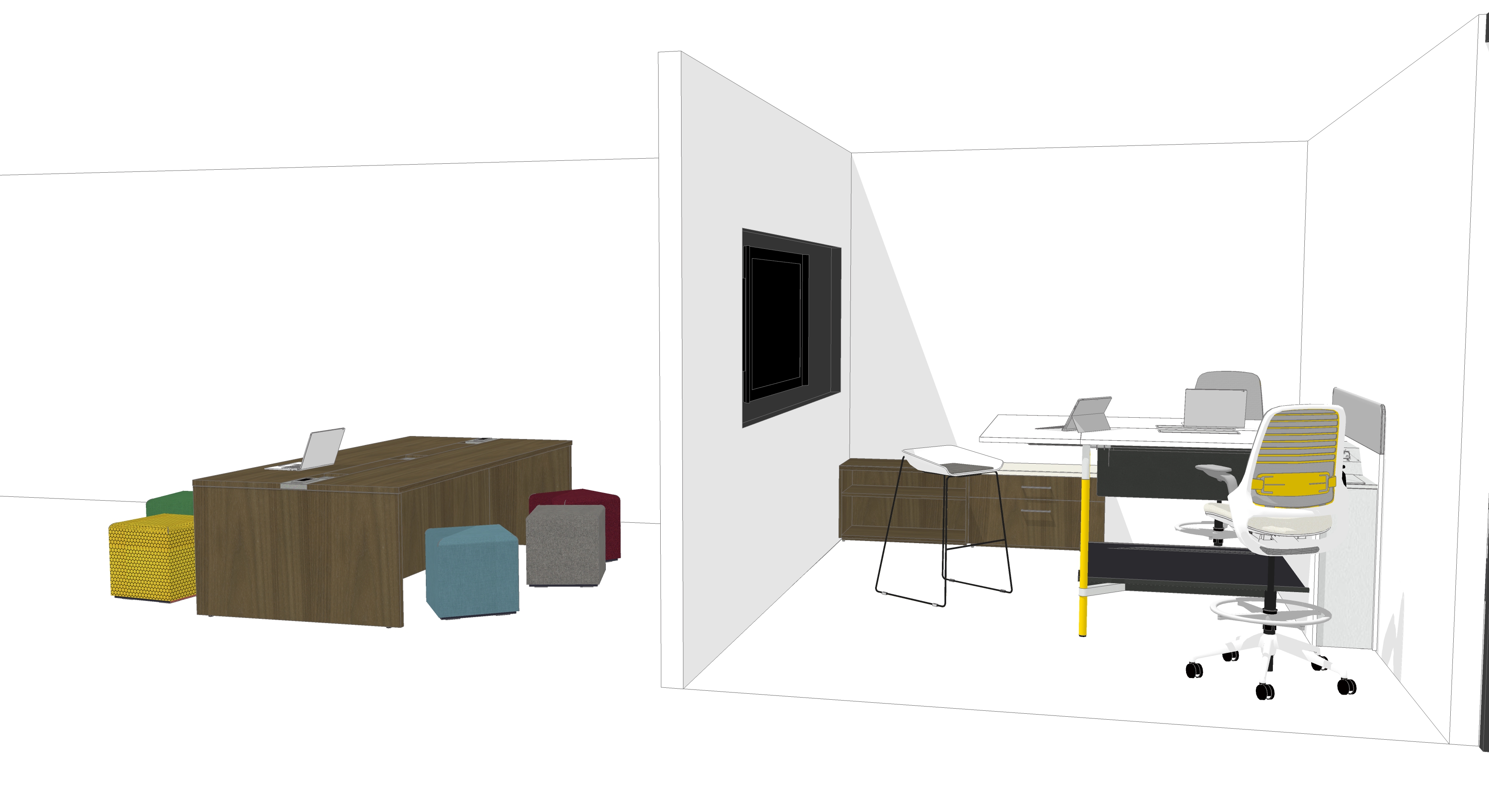 steelcase sketchup models