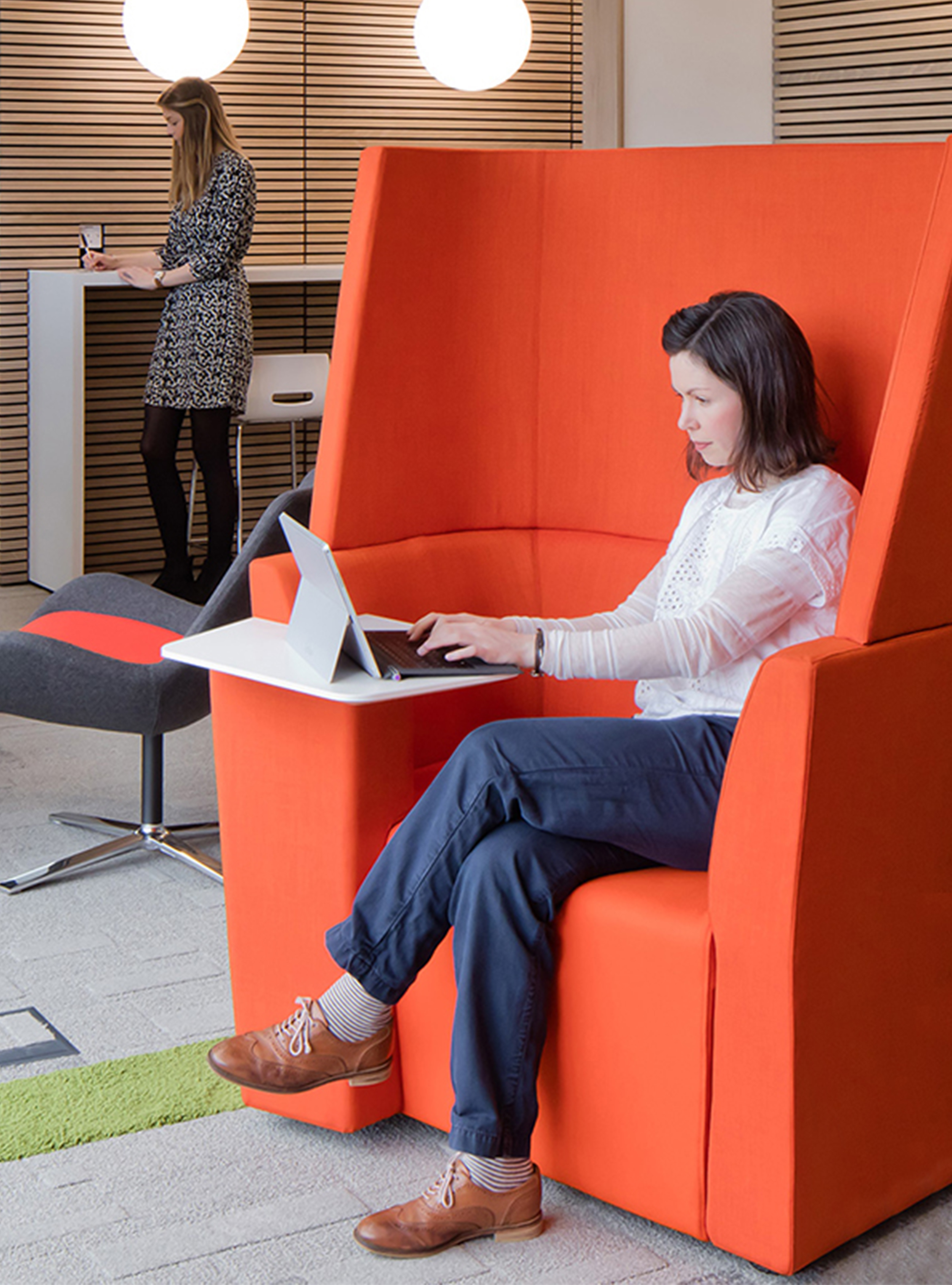 Collaborative Furniture for Open Office Space by Orangebox Steelcase