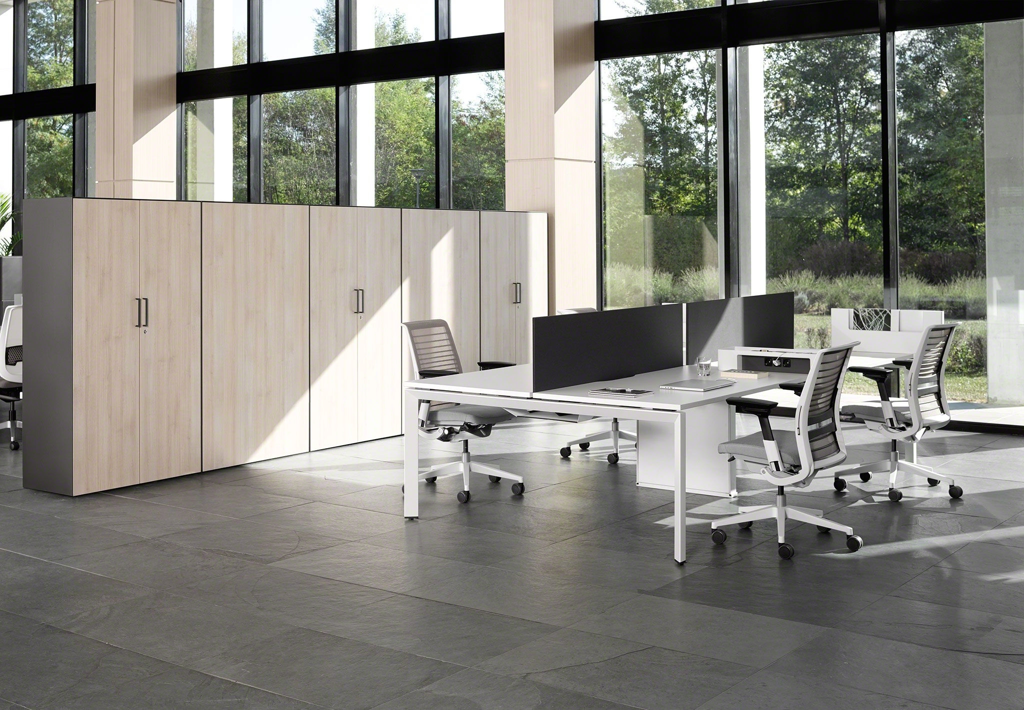 Ottimaeco Bench Workstation Desk Steelcase Ottimaeco Bench Workstation Desk Steelcase