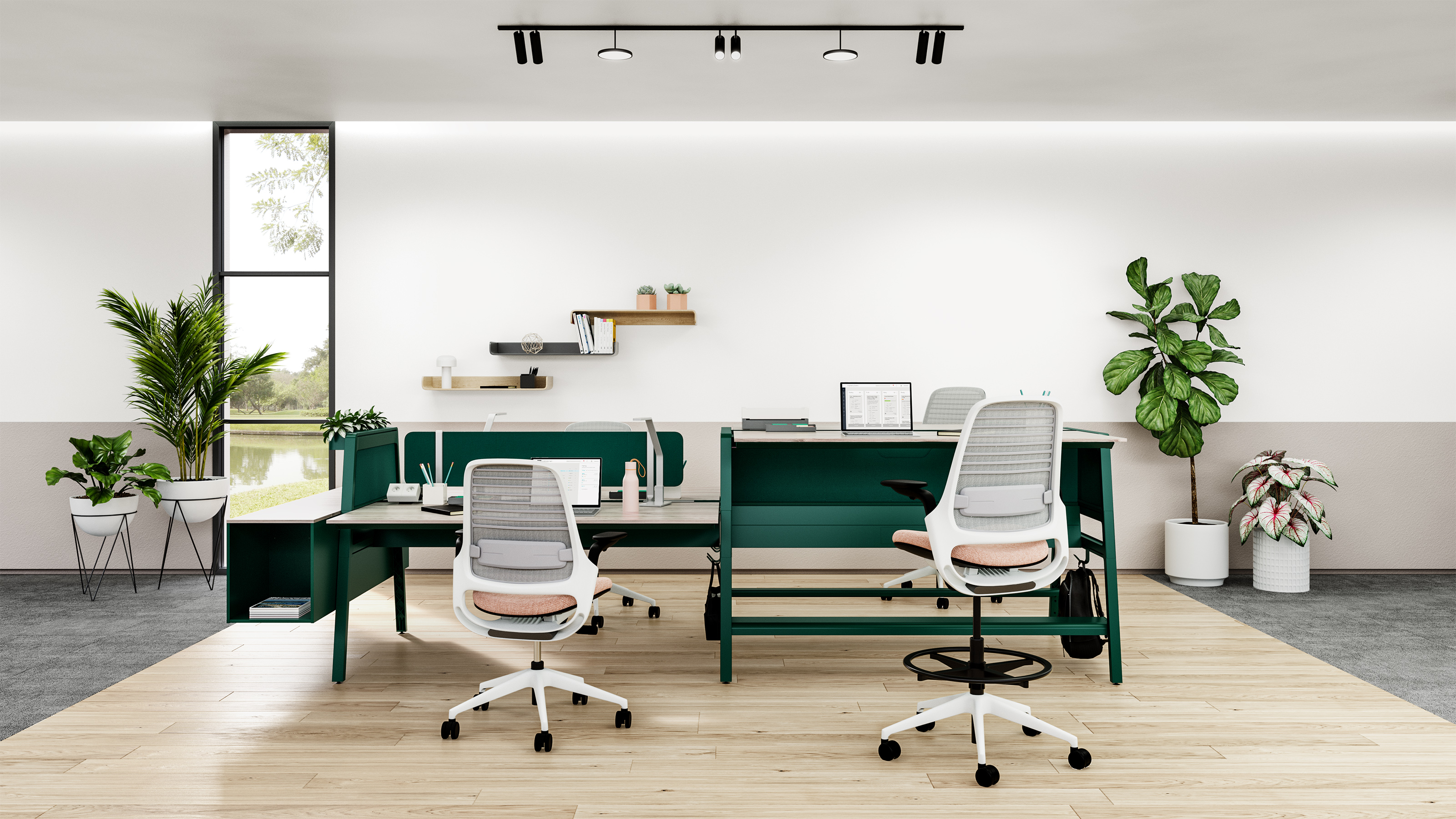 Bivi Modern Office Desk System Steelcase