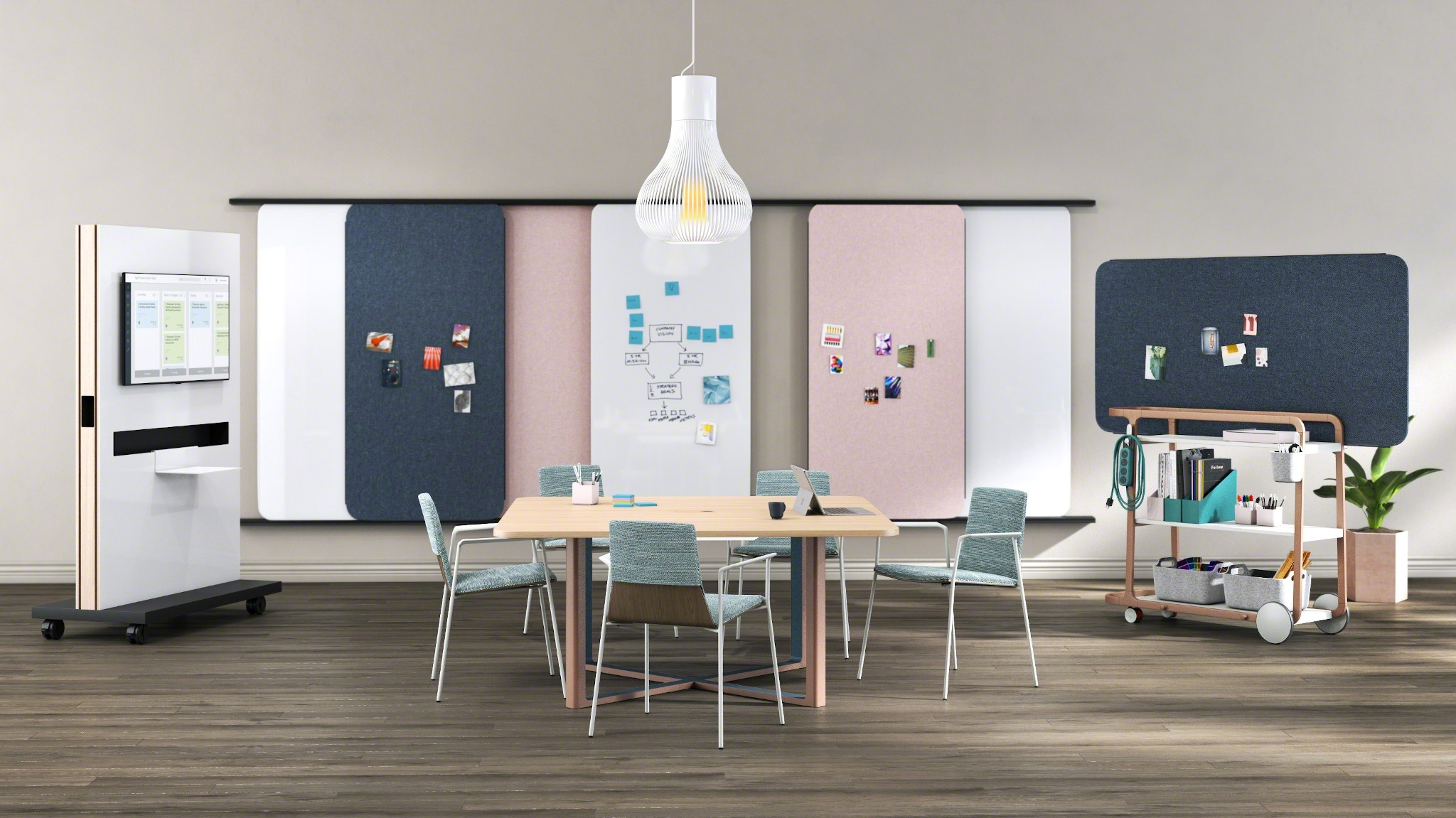 Verlay Wood Conference & Meeting Table Steelcase