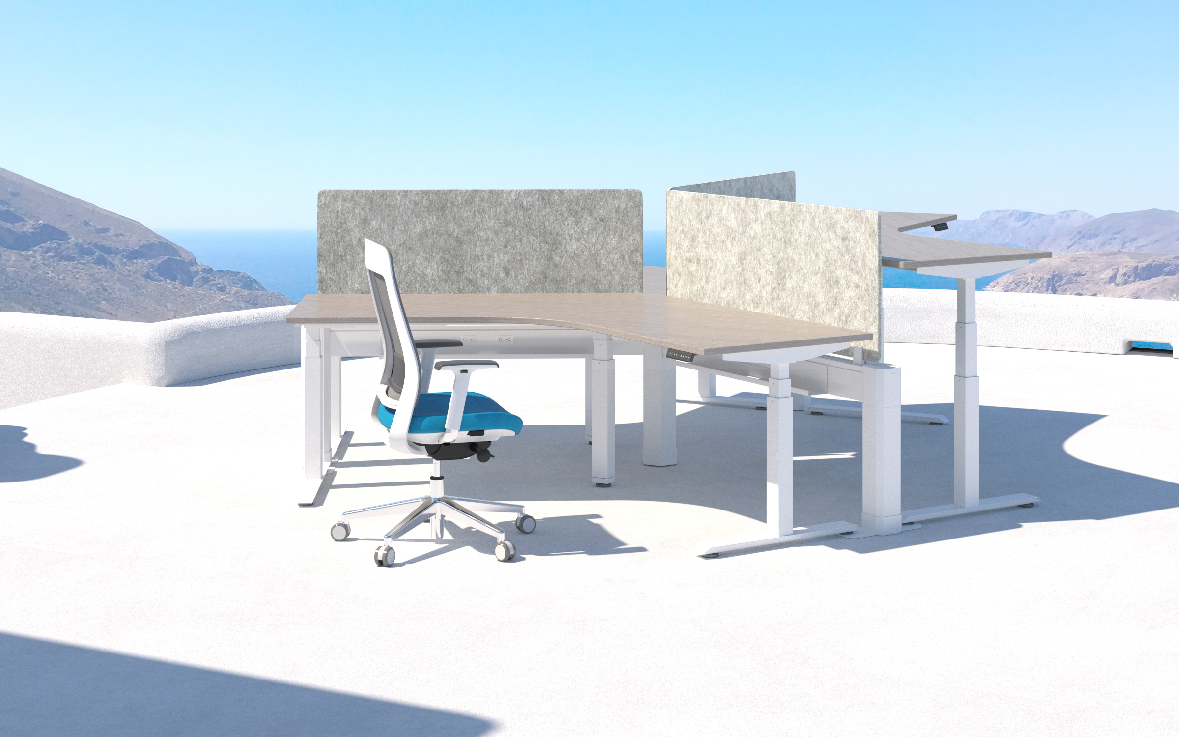 ACTIVPro 3Stage Height Adjustable Desk by AMQ Steelcase