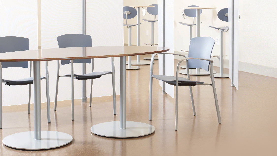 Coalesse Enea Café Counter-Height Racetrack Table | Steelcase