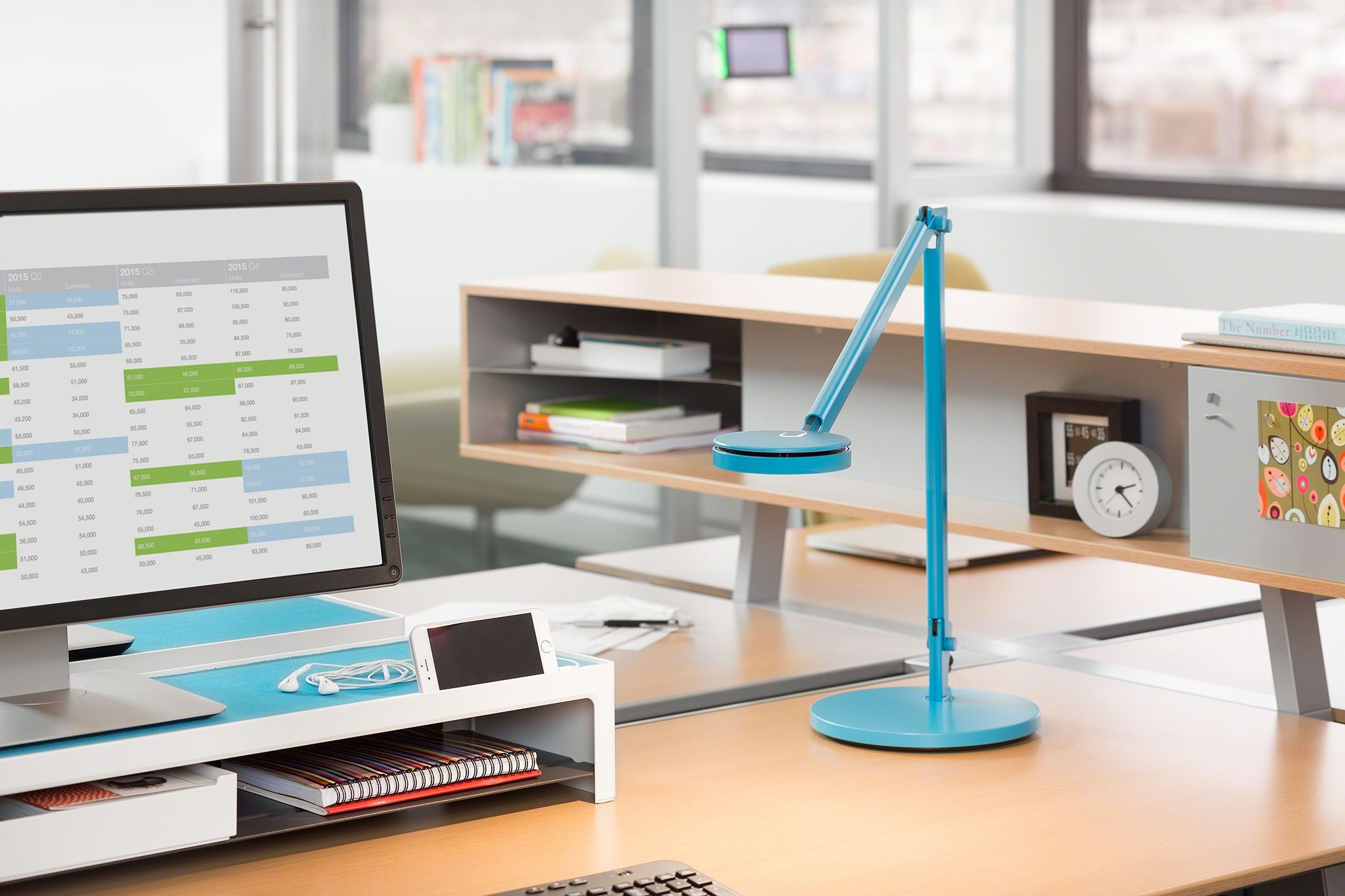 SOTO Computer Monitor Bridge Riser Steelcase