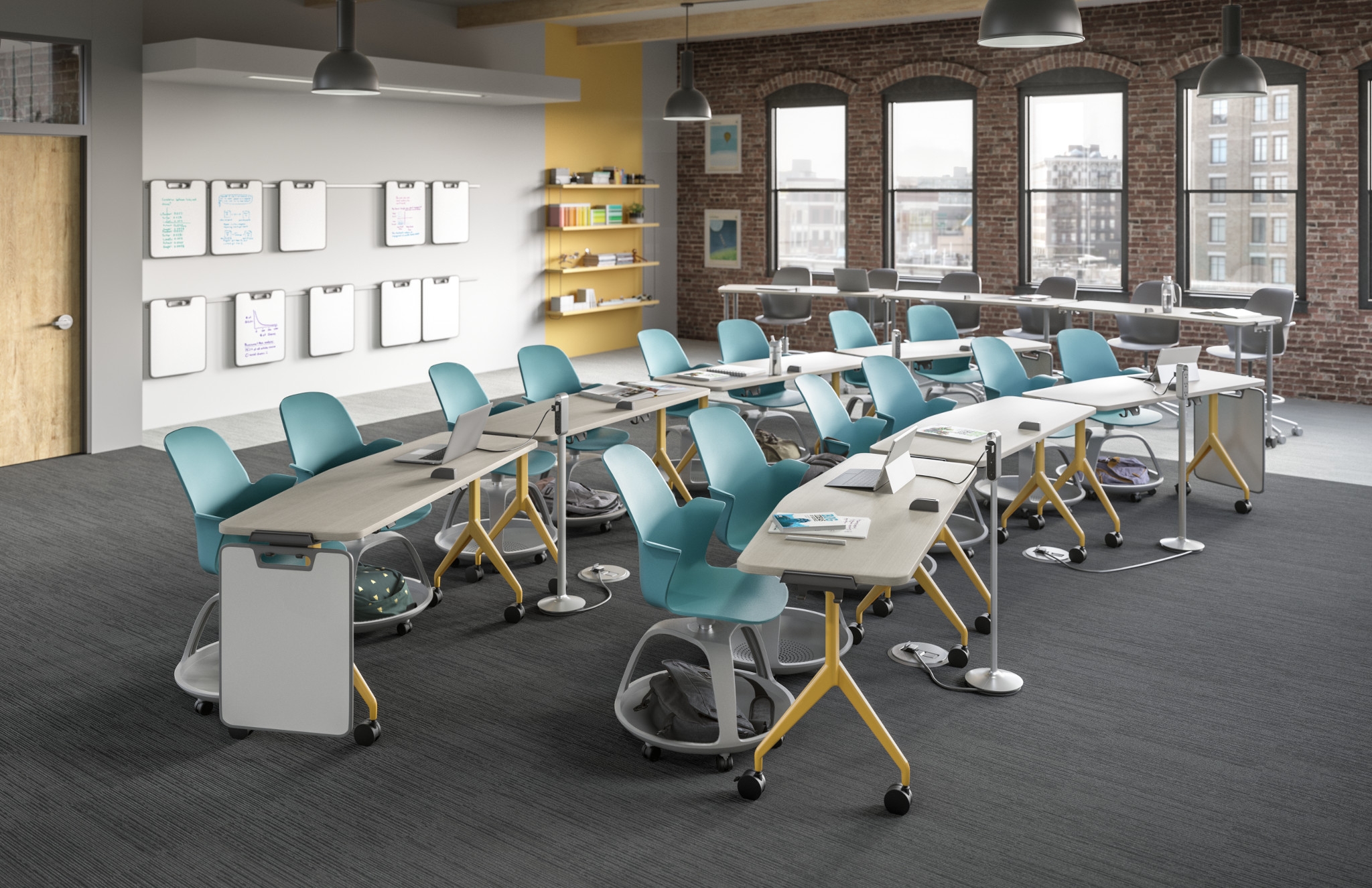 Verb Rolling Tables & Whiteboard Easels for Classroom | Steelcase